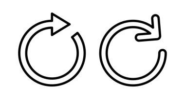 Simge vektör illüstrasyonunu tazele. İşareti ve sembolü yeniden yükle. Simgeyi güncelle.