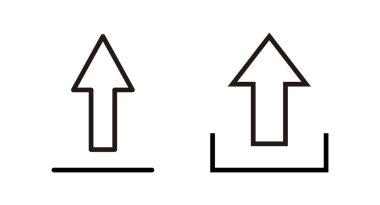 Simge vektör illüstrasyonu yükle. veri işareti ve sembolü yükle