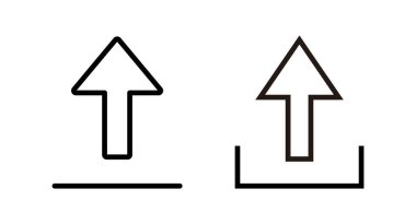 Simge vektör illüstrasyonu yükle. veri işareti ve sembolü yükle