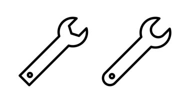 Simge vektör illüstrasyonunu çalıştır. Tamir ikonu. araç işareti ve sembol