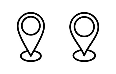 Adres simgesi vektör illüstrasyonu. Ev işareti ve sembol. nokta