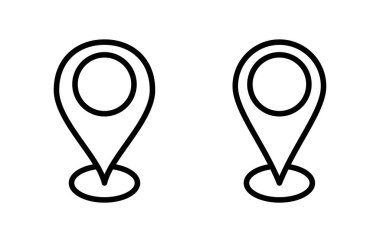 Adres simgesi vektör illüstrasyonu. Ev işareti ve sembol. nokta