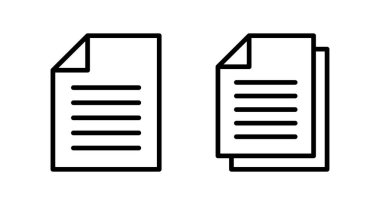 Belge simgesi vektör illüstrasyonu. Kağıt ve sembol. Dosya Simgesi
