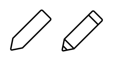 Kalem simgesi vektör illüstrasyonu. Kalem işareti ve sembol. Simge vektörünü düzenle