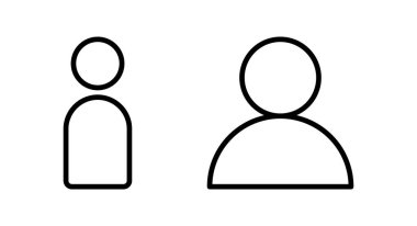 Kullanıcı Simgesi vektör illüstrasyonu. İmza ve sembol. insanlar simgesi. 