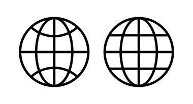 Web simgesi vektör illüstrasyonu. Web tabelalarına ve sembollere git. Web tıklama simgesi. Genel arama simgesi