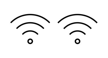Wifi simgesi vektör illüstrasyonu. İşaret işareti ve sembol. Kablosuz simge