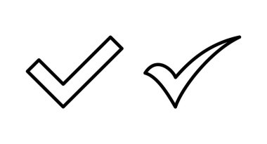 İşaret simgesi vektör illüstrasyonunu kontrol et. İşaret işareti ve sembol