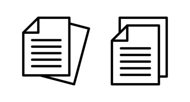 Belge simgesi vektör illüstrasyonu. Kağıt ve sembol. Dosya Simgesi