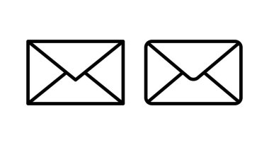 Posta simgesi vektör illüstrasyonu. e-posta işareti ve sembol. E- posta simgesi. Zarf simgesi