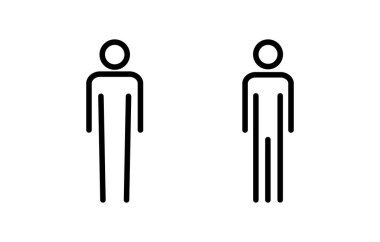 Erkek ikonu vektör illüstrasyonu. Erkek işareti ve sembol. insan sembolü