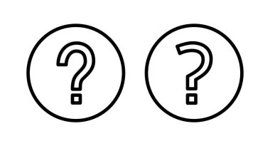 Soru ikonu vektör illüstrasyonu. soru işareti ve sembol