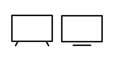Televizyon ikonu vektör illüstrasyonu. televizyon işareti ve sembol