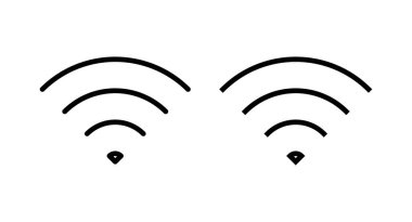 Wifi simgesi vektör illüstrasyonu. İşaret işareti ve sembol. Kablosuz simge