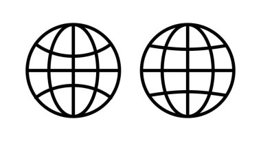 Web simgesi vektör illüstrasyonu. Web tabelalarına ve sembollere git. Web tıklama simgesi. Genel arama simgesi