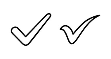 İşaret simgesi vektör illüstrasyonunu kontrol et. İşaret işareti ve sembol