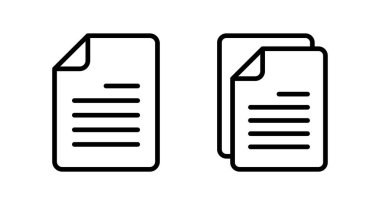 Belge simgesi vektör illüstrasyonu. Kağıt ve sembol. Dosya Simgesi
