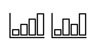 Grafik Simgesi vektör illüstrasyonu büyüyor. Çizelge ve sembol. diyagram simgesi
