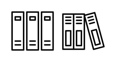 Kütüphane ikonu vektör illüstrasyonu. eğitim işareti ve sembol