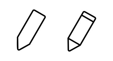 Kalem simgesi vektör illüstrasyonu. Kalem işareti ve sembol. Simge vektörünü düzenle