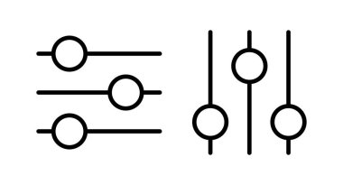 Simge vektör illüstrasyonu ayarlanıyor. İşaret ayarları ve sembol. Vites İşareti
