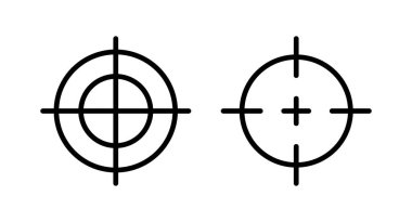 Hedef ikon vektör çizimi. hedef simge vektörü. hedef pazarlama işareti ve sembol
