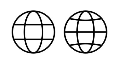 Web simgesi vektör illüstrasyonu. Web tabelalarına ve sembollere git. Web tıklama simgesi. Genel arama simgesi