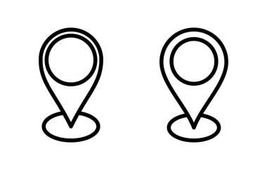 Adres simgesi vektör illüstrasyonu. Ev işareti ve sembol. nokta