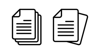 Belge simgesi vektör illüstrasyonu. Kağıt ve sembol. Dosya Simgesi