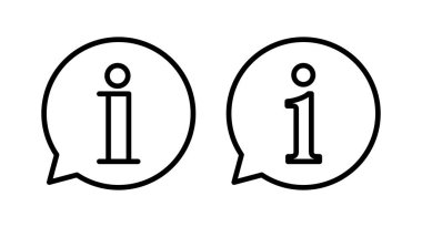 Bilgi simgesi vektör illüstrasyonu. İmza ve sembol hakkında. Faq simgesi