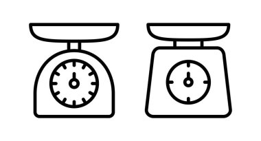 Simge vektör çizimini ölçeklendirir. Ağırlık ölçeği işareti ve simgesi