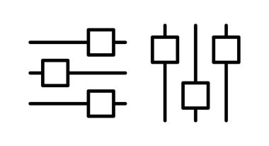 Simge vektör illüstrasyonu ayarlanıyor. İşaret ayarları ve sembol. Vites İşareti