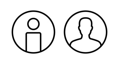 Kullanıcı Simgesi vektör illüstrasyonu. İmza ve sembol. insanlar simgesi. 