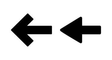 Ok simgesi vektör illüstrasyonu. Web tasarımı için ok işareti ve sembol.