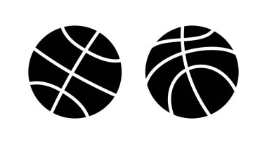 Basketbol ikonu vektör illüstrasyonu. Basketbol tabelası ve sembol