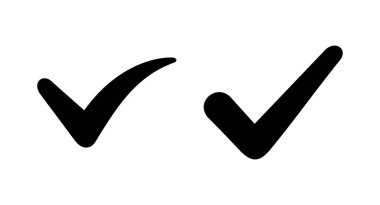 İşaret simgesi vektör illüstrasyonunu kontrol et. İşaret işareti ve sembol