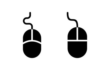 Fare simgesi vektör illüstrasyonu. Tıklama işareti ve sembol. işaretleyici simgesi vektörü.