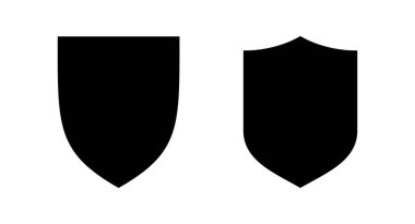 Kalkan simgesi vektör illüstrasyonu. Koruma ikonu. Güvenlik işareti ve sembol