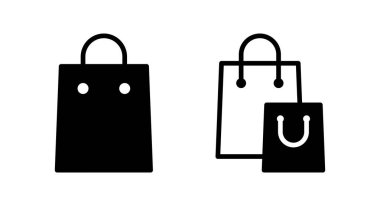 Alışveriş poşeti ikon vektör illüstrasyonu. Alışveriş işareti ve sembol