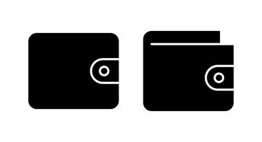 Cüzdan simgesi vektör illüstrasyonu. cüzdan işareti ve sembol