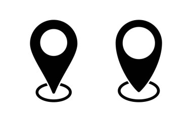 Adres simgesi vektör illüstrasyonu. Ev işareti ve sembol. nokta