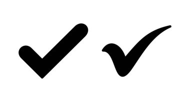 İşaret simgesi vektör illüstrasyonunu kontrol et. İşaret işareti ve sembol