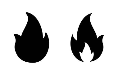 İkon vektör illüstrasyonunu ateşle. ateş işareti ve sembol