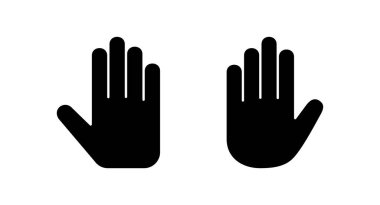 El ikonu vektör illüstrasyonu. El işareti ve sembol. el hareketi