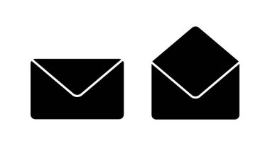 Posta simgesi vektör illüstrasyonu. e-posta işareti ve sembol. E- posta simgesi. Zarf simgesi