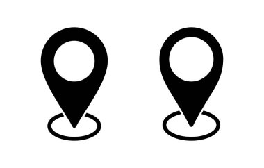 Adres simgesi vektör illüstrasyonu. Ev işareti ve sembol. nokta