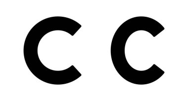 Telif hakkı ikon vektör illüstrasyonu. telif hakkı işareti ve sembol