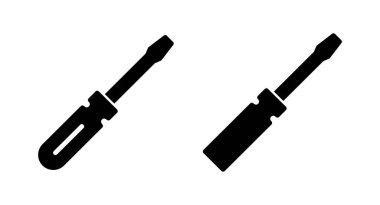 Tornavida ikonu vektör çizimi. araç işareti ve sembol