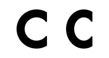 Telif hakkı ikon vektör illüstrasyonu. telif hakkı işareti ve sembol