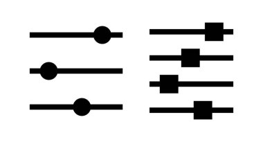 Menü Simgesi vektör illüstrasyonu. Web menü işareti ve sembol. Hamburger menüsü sembolü